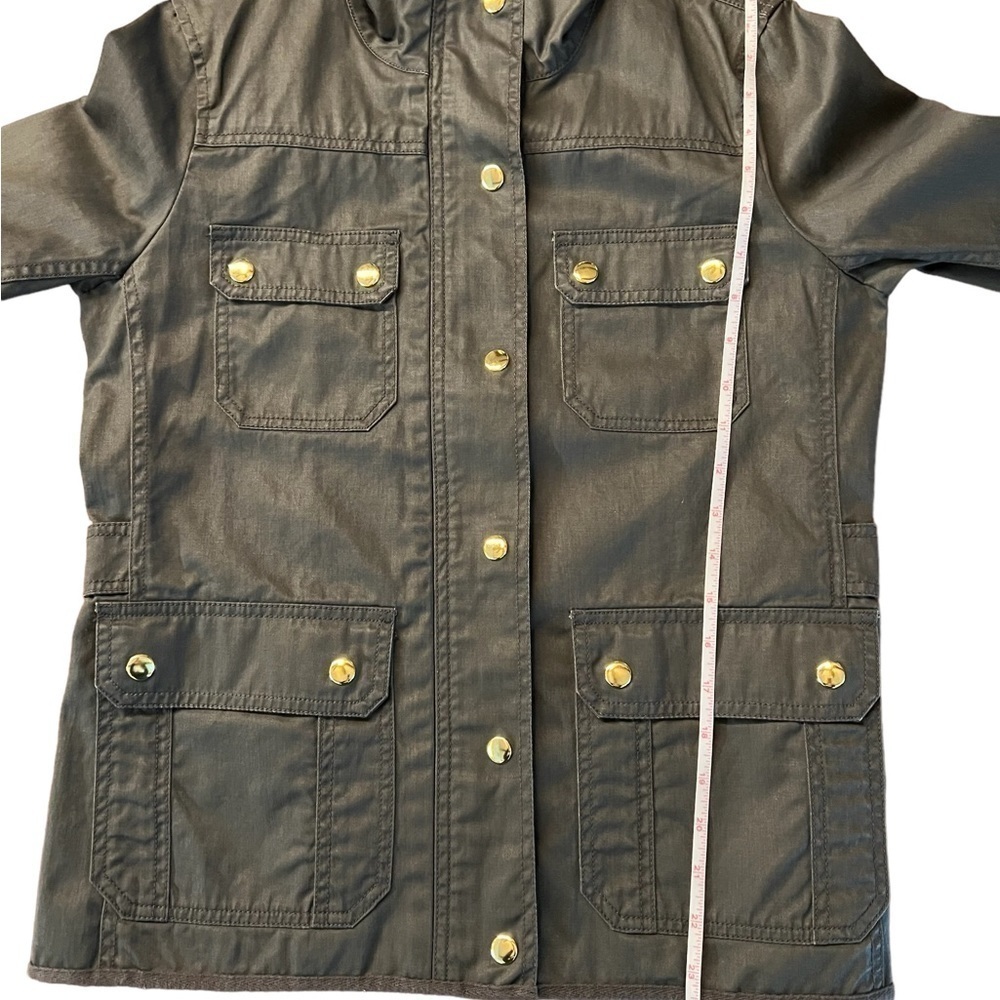 J CREW WOMENS RELAXED FIT GREEN BOYFRIEND FIELD JACKET SIZE SMALL - Picture 13 of 13